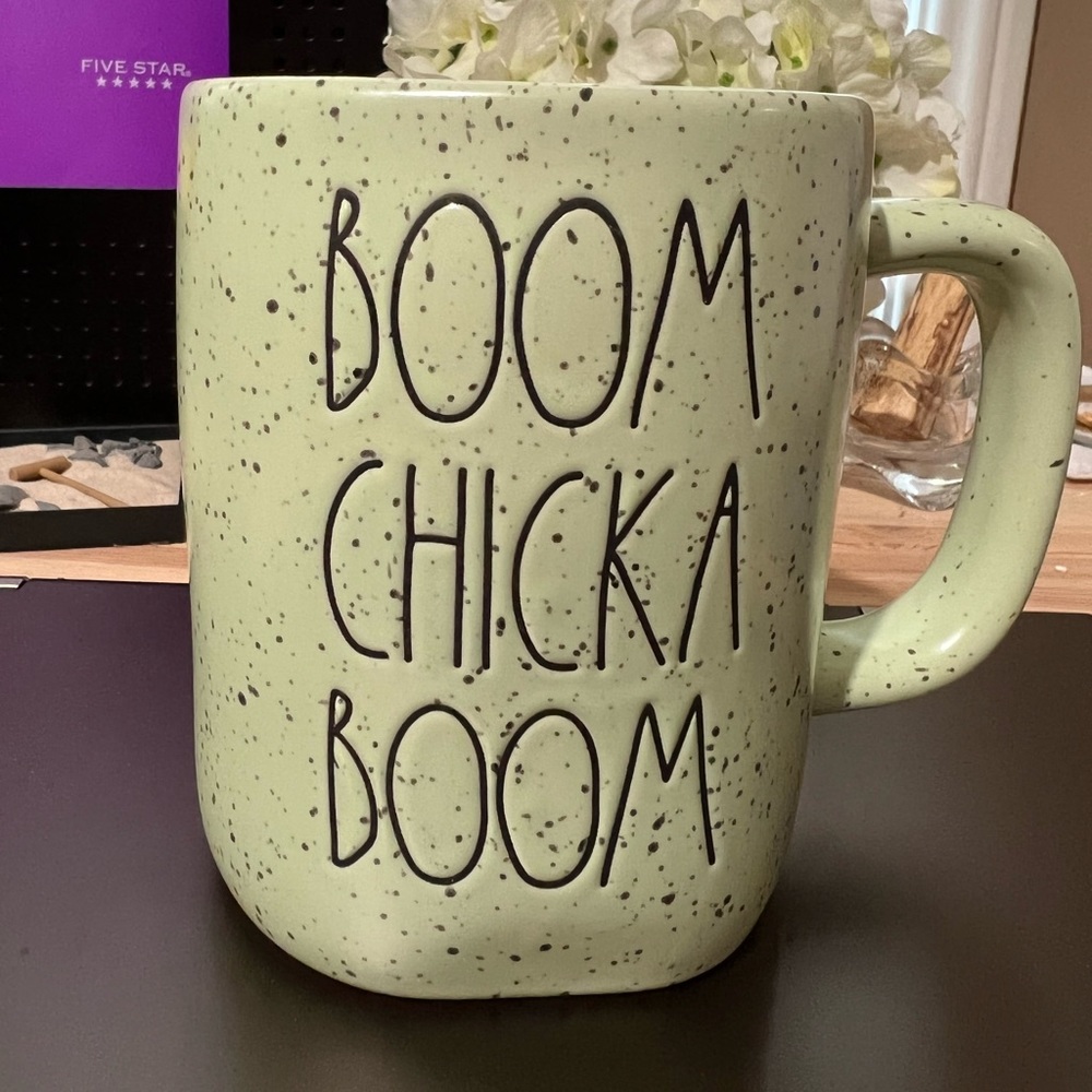 Boom Chicka Boom Rae Dunn Mug Green